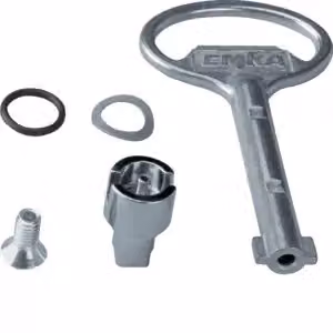 Chiusura, universale, a doppia chiave, 3 mm, per armadio IP54