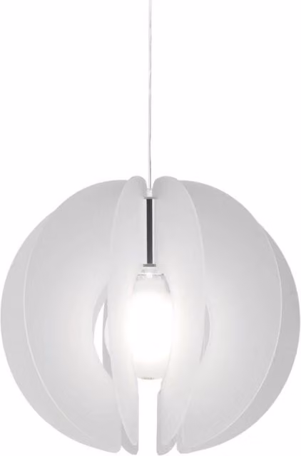 Sospensione Sirio Satinato in Metallo Cromato Cm. 40 x 40h