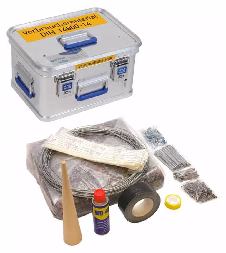 Scatola di materiali di consumo Dönges DIN 14800-VMK, completa in Dönges FireBox