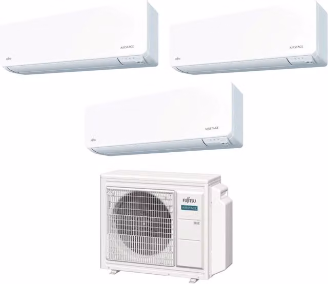 Climatizzatore Condizionatore Split Inverter Fujitsu Serie KG AIRSTAGE con Wi-Fi Integrato Bianco