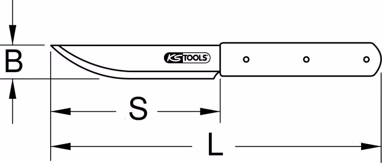 KS Tools TITANplus coltello universale, 250 mm, 965.1102