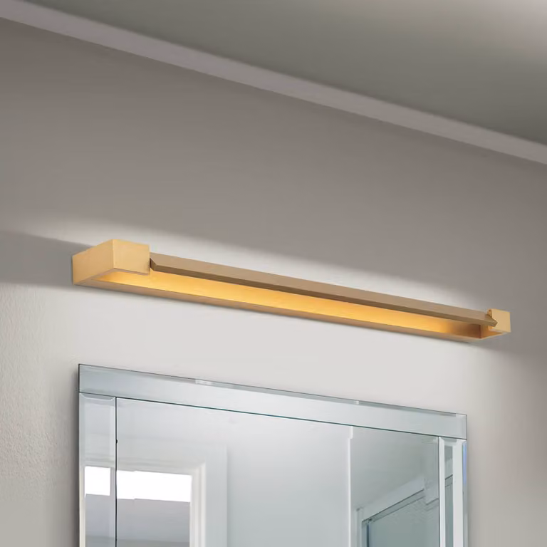 ORION Applique da parete Marylin, Ottone / Oro, Bagno, Alluminio, Moderno, Applique