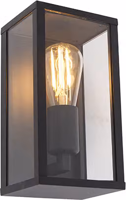 Applique industriale nera 26 cm IP44 Charlois