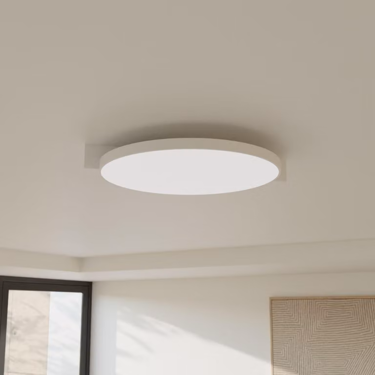 LUMIÈRE Design Plafoniera 'Resa' 44cm LED bianco caldo CRI 95 Bianco
