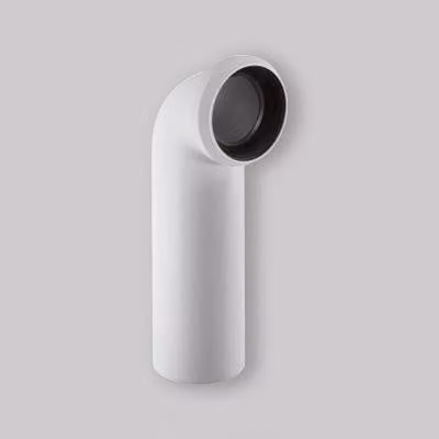 CURVA A 90° PER VASO CON SCARICO A PARETE Bianco - Ø110 mm