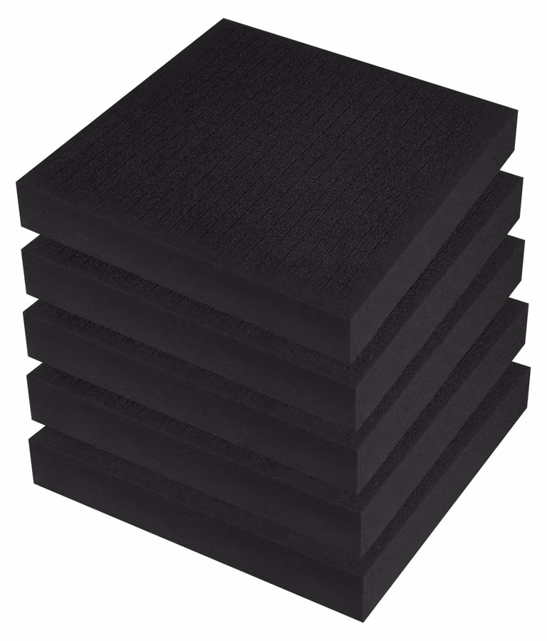 Set di 5 inserti in schiuma sagomata, dimensioni 30,5x30,5 cm, per valigette portattrezzi