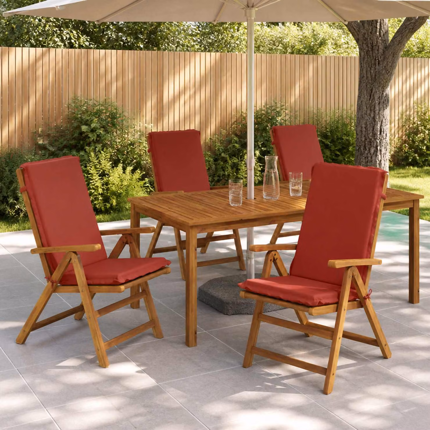 vidaXL Cuscino per sedia a schienale alto GEMERT 6 pz 100% Poliestere