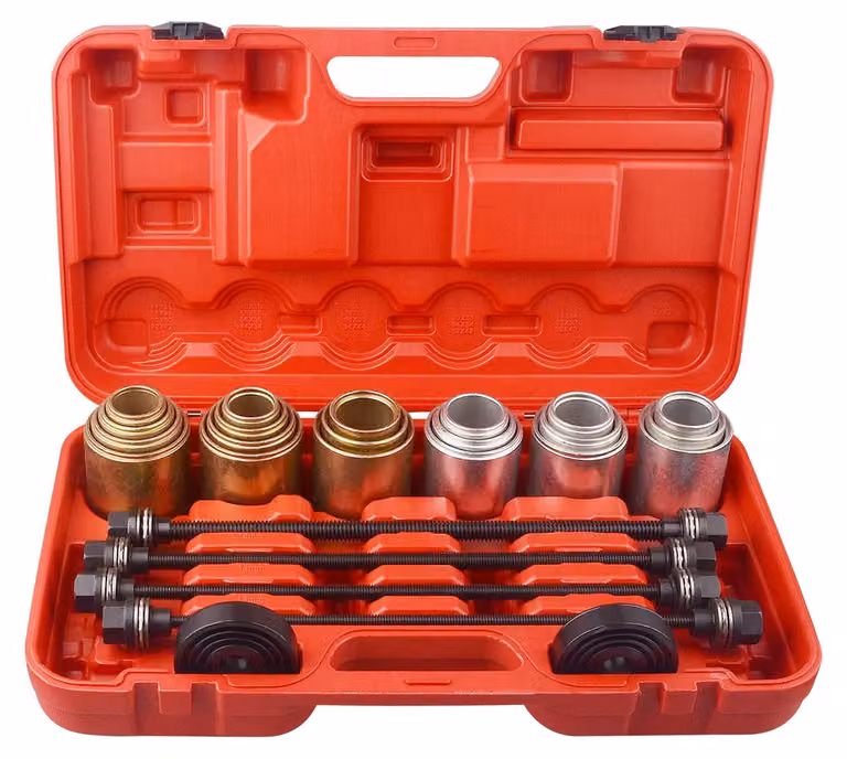 Kit universale per la rimozione di perni e bulloni, colore nero, composto da 20 estrattori per perni e 4 viti a ricavo
