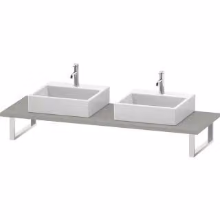 Duravit console DuraStyle 80-200x55cm, 2 A., spessore 3cm, calcestruzzo