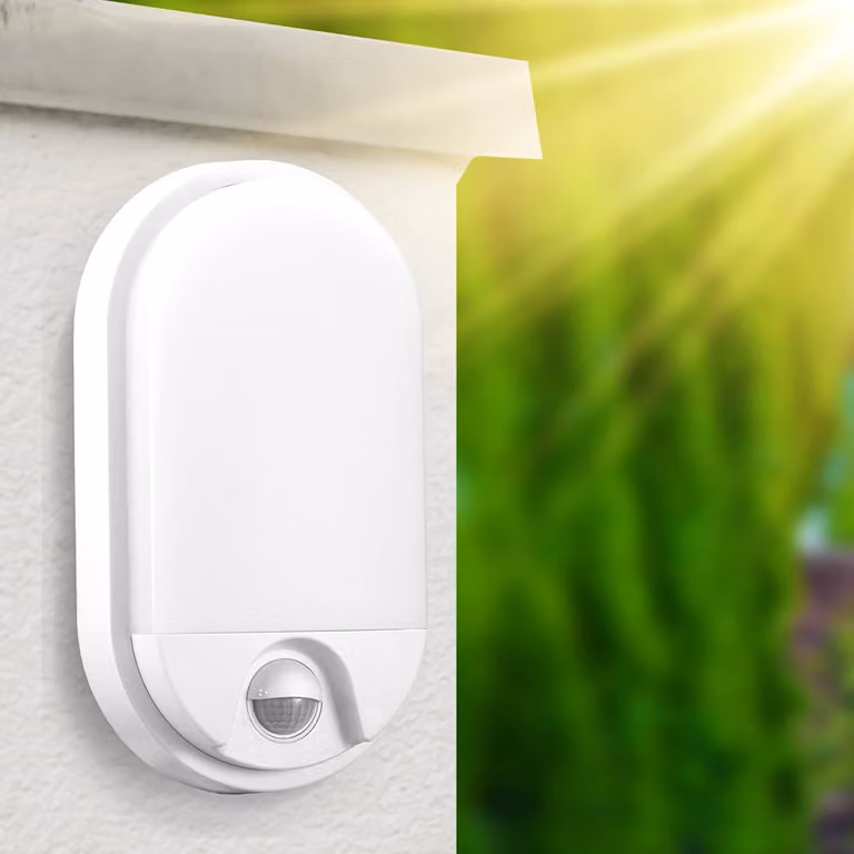 Lampada da esterno a LED, 15W, con sensore di movimento, 1100 lumen, 4000K, grado di protezione IP54