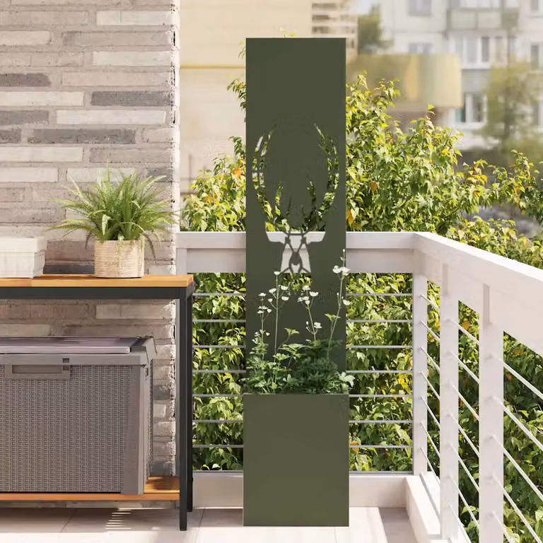 Paravent per privacy in giardino vidaXL Oliver, verde, L/P/H: 32 x 32 x 150 cm