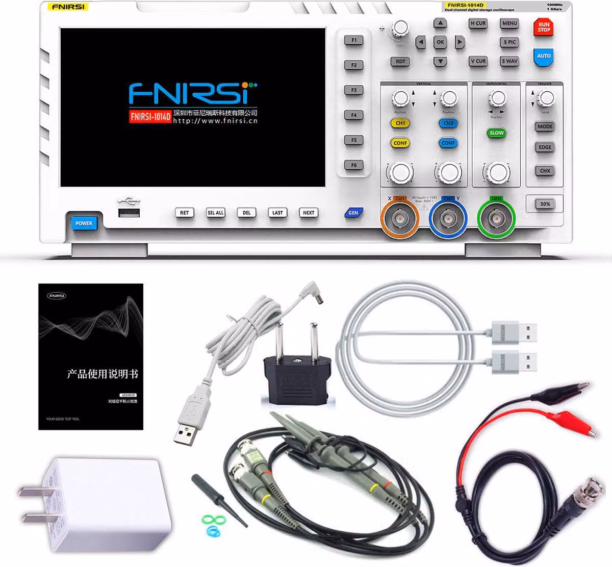 Oscilloscopio digitale - 100 MHz - Wit. Multimetro e analizzatore di segnali 2-in-1, pratico e versatile