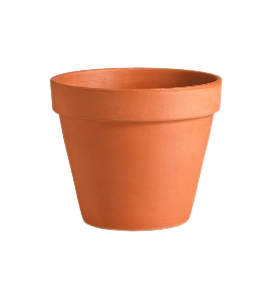 Deroma Vaso da Giardino Rotondo Terracotta Cotto 7 cm MINI SUN