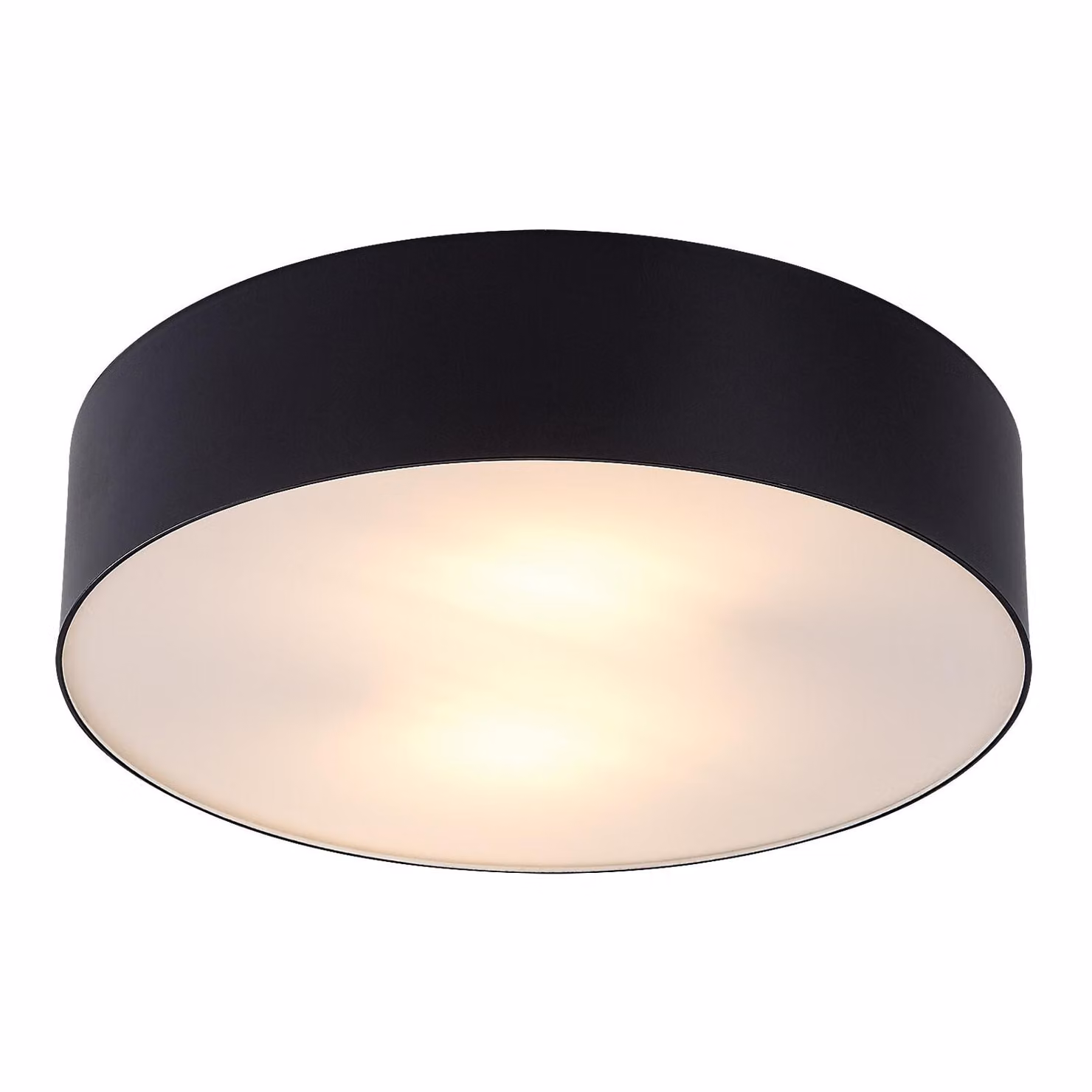Rabalux Lampada a soffitto nera Dolen, diametro 290 mm, per lampadine 2x E27, modello 75065