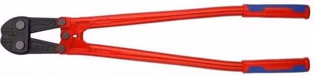 Tagliabulloni Knipex 71 72 760 in acciaio con impugnature multicomponente, capacità di taglio fino a 8 mm, colore grigio e rosso – 1