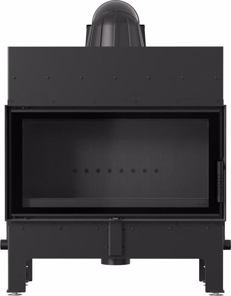 Ventilatore per caminetto FLOKI L singolo con termotecnica e chiusura nera