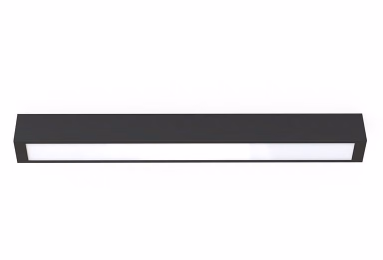 Plafone rettangolare STRAIGHT bianco e nero 1xT8x16W in plastica, dimensioni: 6,5x5,5x62 cm, IP20, Nowodvorski Lighting