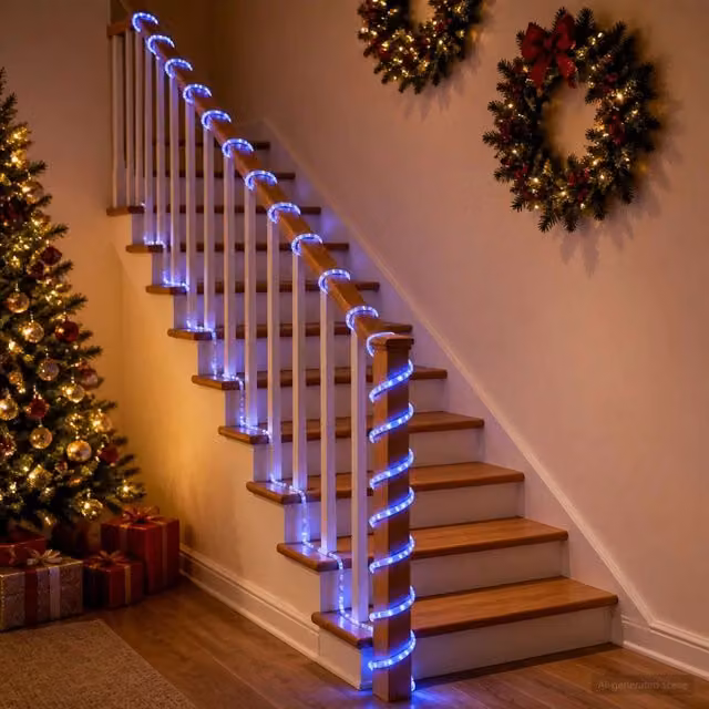 Tubo luminoso LED di Natale 2400 LED Blu 100 m 42050445