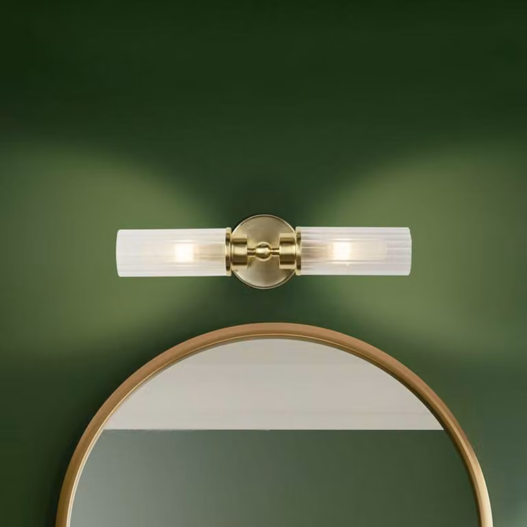 Searchlight Applique da parete Imperial, dimmerabile, Ottone / Oro, Bagno, Metallo, Applique