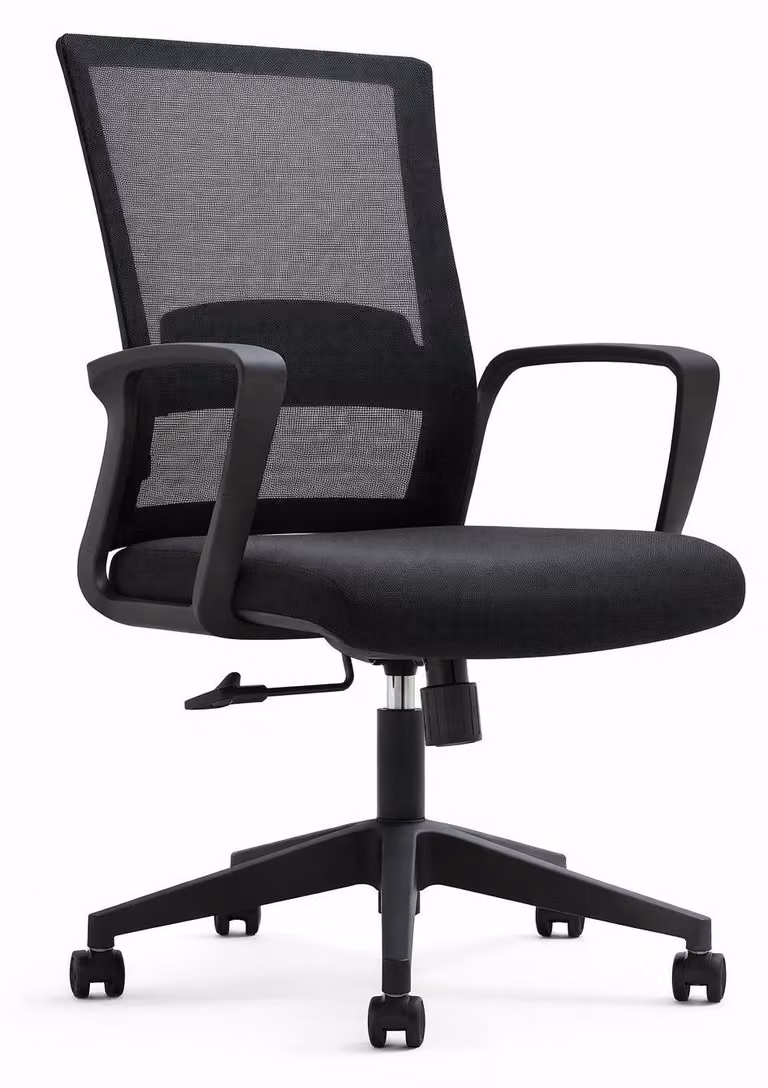 Sedia da ufficio ergonomica con schienale in rete e struttura robusta
