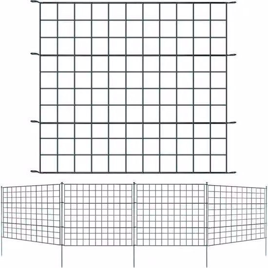 Recinzione da giardino, set da 5 pezzi. Pali per recinzione, siepe artificiale, protezione per giardino, recinzione, installazione della recinzione, cancello