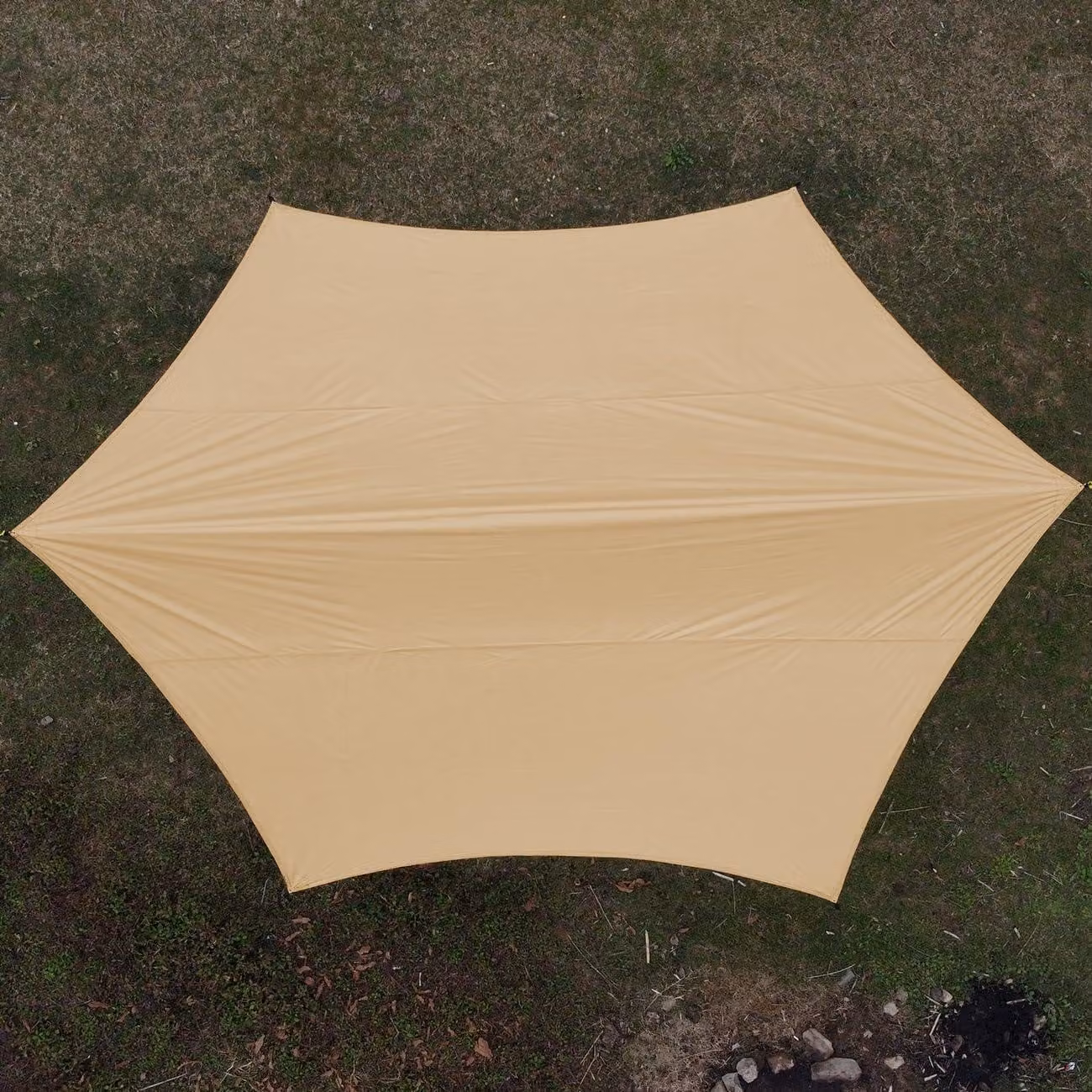 Telo parasole - 4,5 x 4,5 metri - Telo in ripstop ultraleggero e impermeabile, ideale per campeggio e attività outdoor