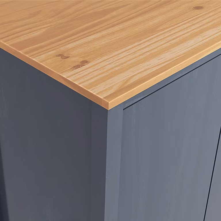 vidaXL Armadio a 2 ante Hill Range grigio 89x50x170cm pino