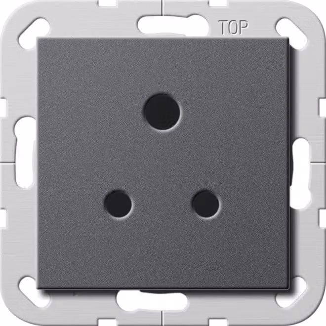 Gira 277228 Presa Round Pin 5 A Sistema 55 Antracite
