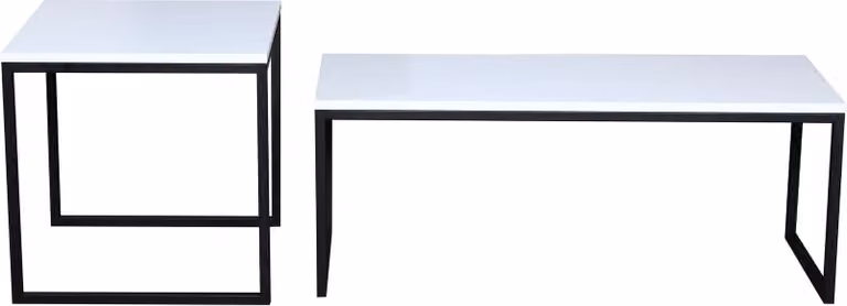 FURNLUX Tavolino Tony White 50cm / Colore principale: Bianco / Dimensioni: 50 x 50 x 50 cm