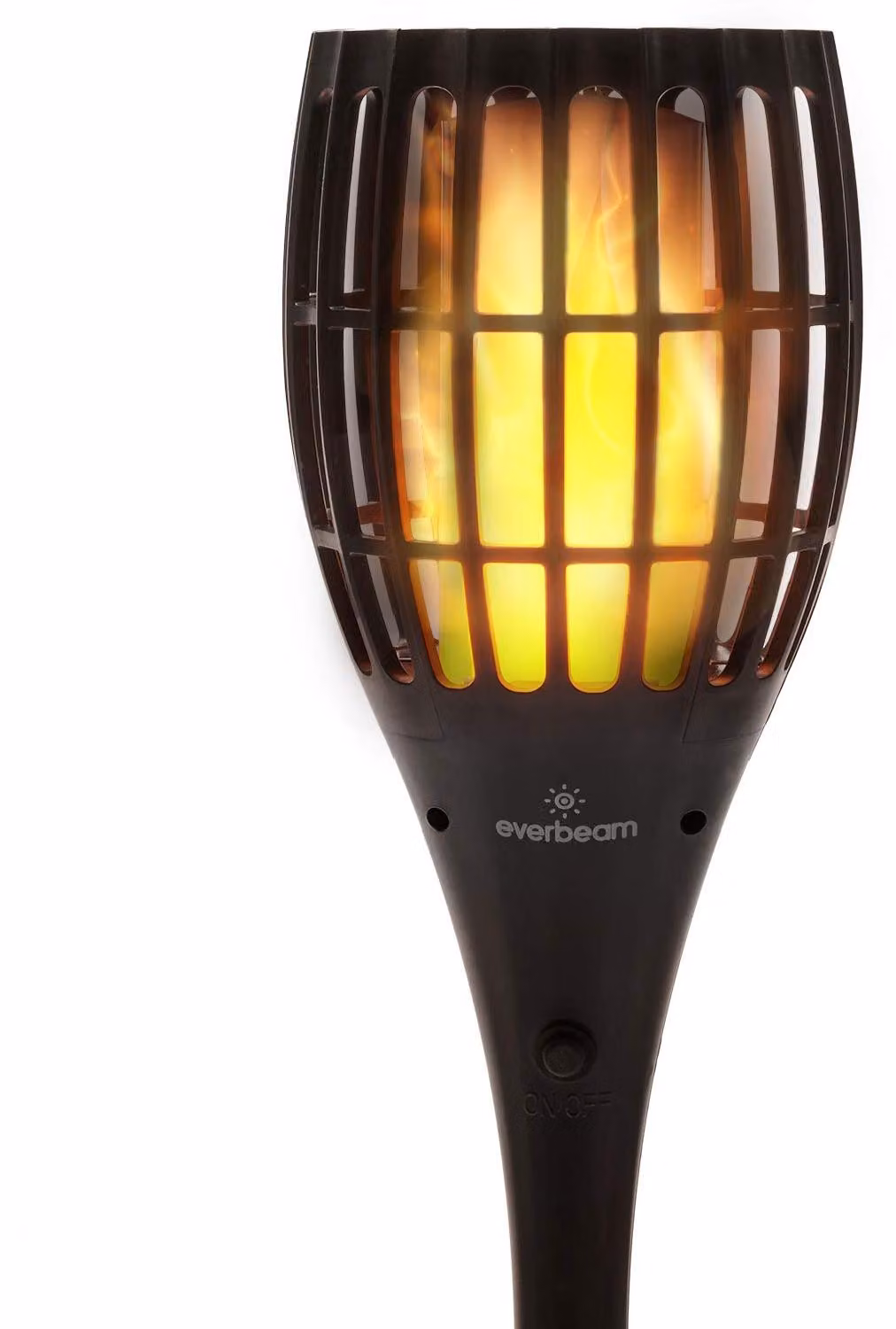 Torcia solare con fiamma lampeggiante, resistente all'acqua e facile da installare