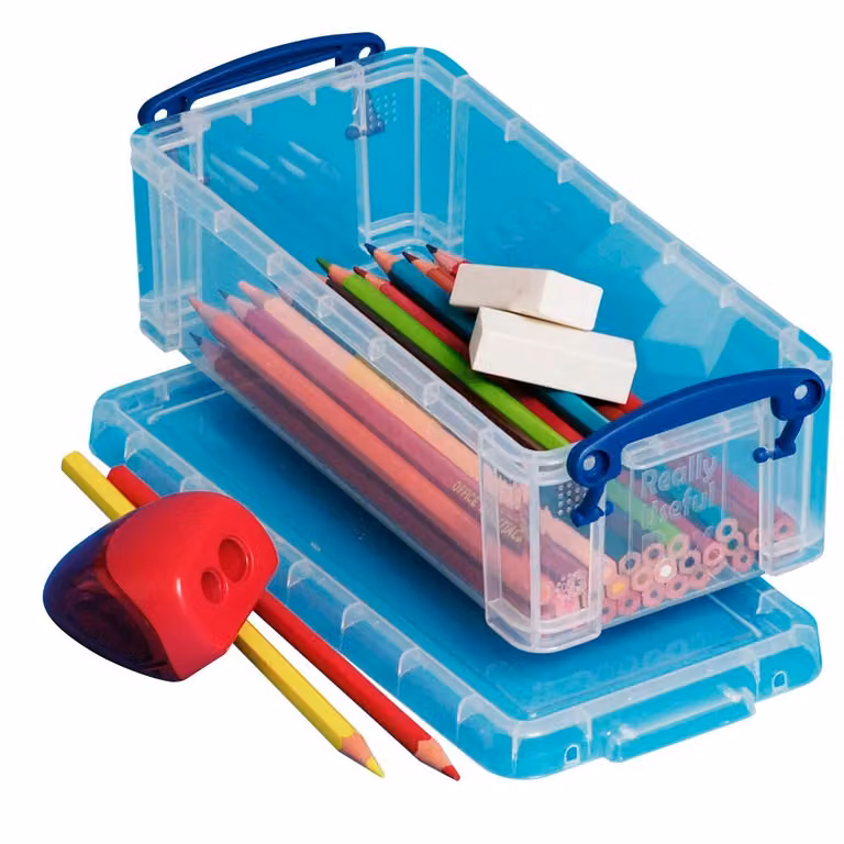 Really Useful Box 0.90C Scatola di stoccaggio da 0,90 litri trasparente