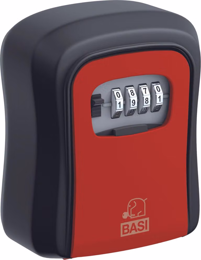 Basi 2101-0000-Rosso SSZ 200 Cassetta di sicurezza con serratura a combinazione numerica Nero Rosso