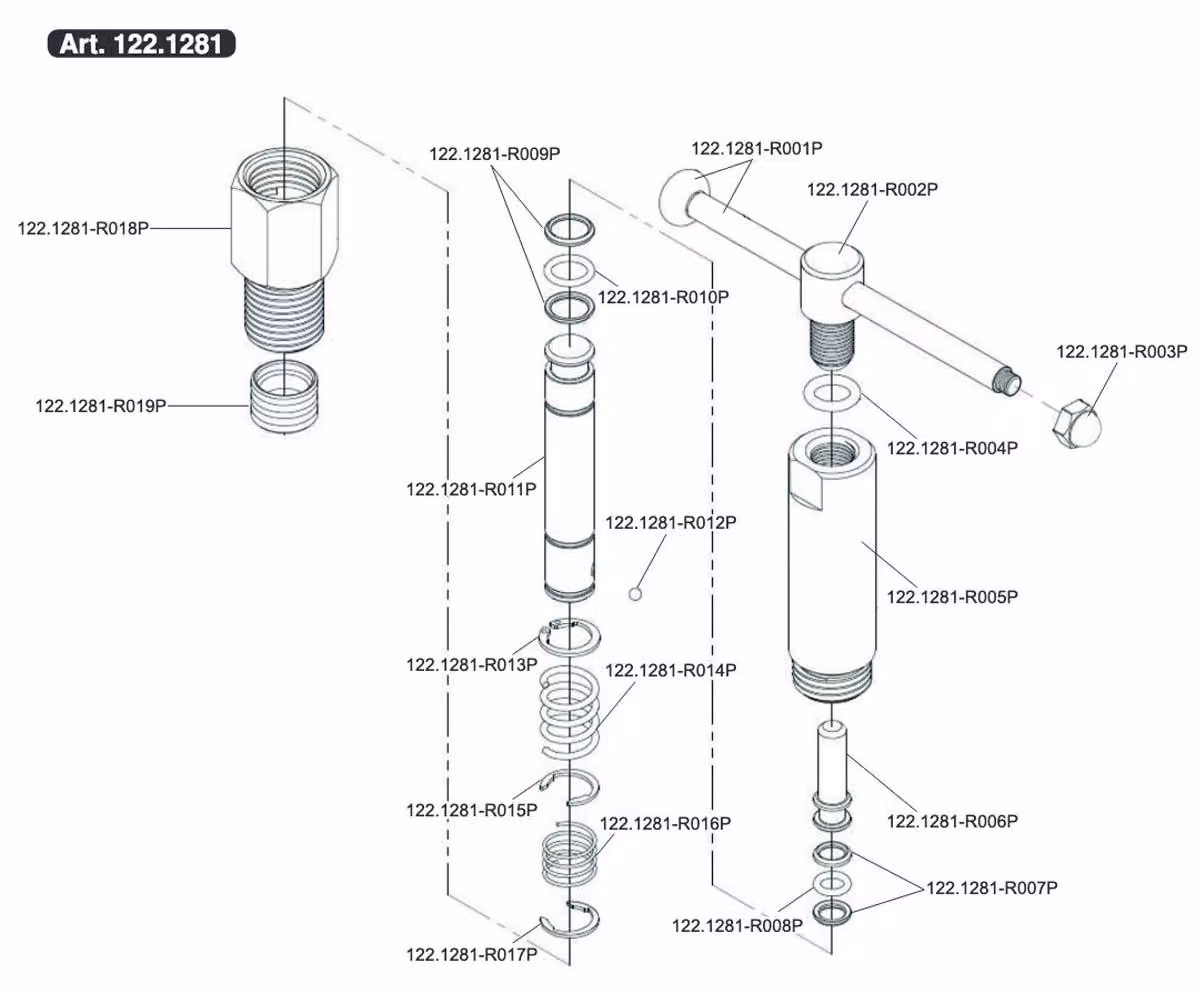 KS TOOLS Rondella 2 pezzi - 122.1281-R009P