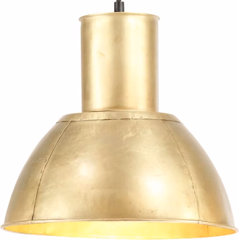 Lampada a sospensione, 25 W, colore ottone, rotonda, 28,5 cm, E27 Lumarko!