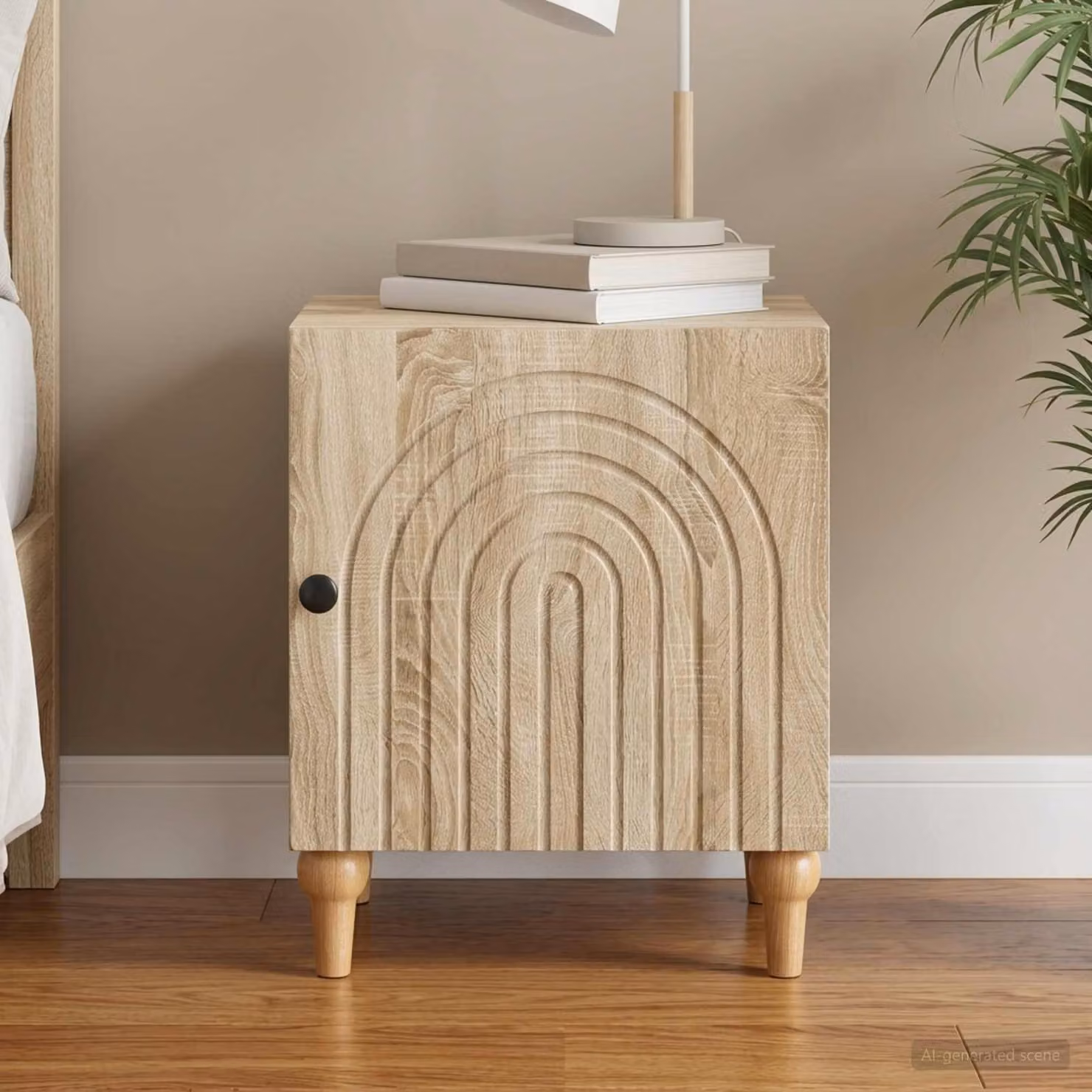 Armadio da notte vidaXL in Rovere Sonoma marrone L: 43 cm, P: 34,5 cm, H: 50 cm