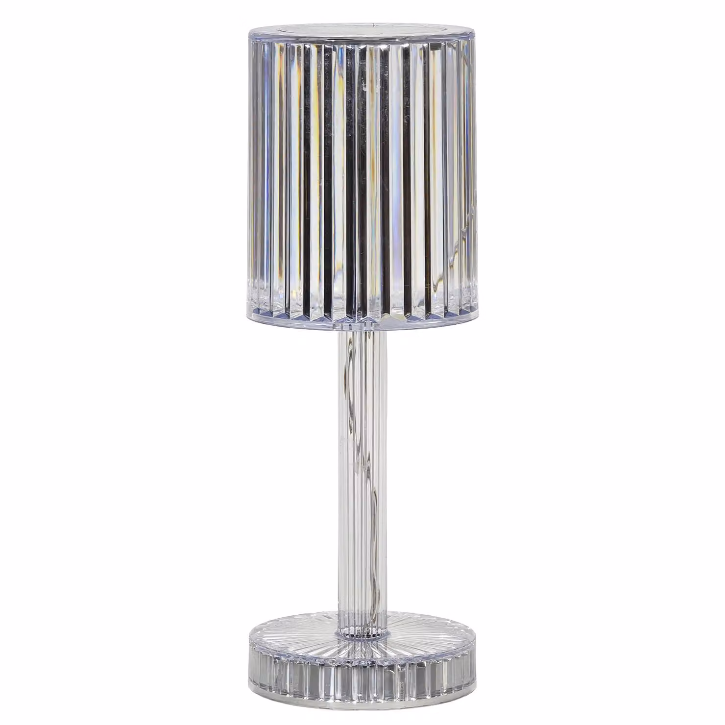 DICTROLUX Lampada da Tavolo Venere LED Trasparente Ricaricabile e Dimmerabile – 1