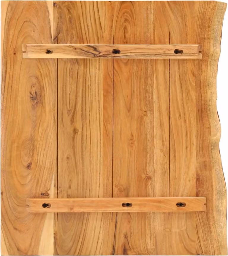 Piano per Vanità Bagno in Massello di Acacia 80x52x3,8 cm