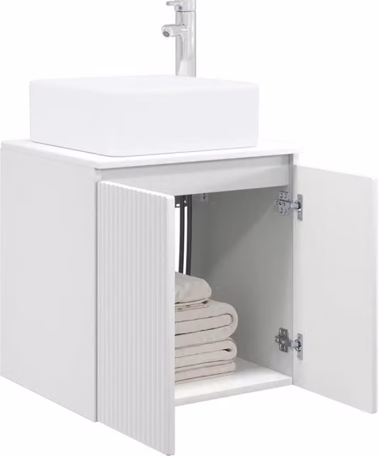 Mobile Lavabo | Armadio Lavabo da Parete Bianco 53 x 35 x 63 cm