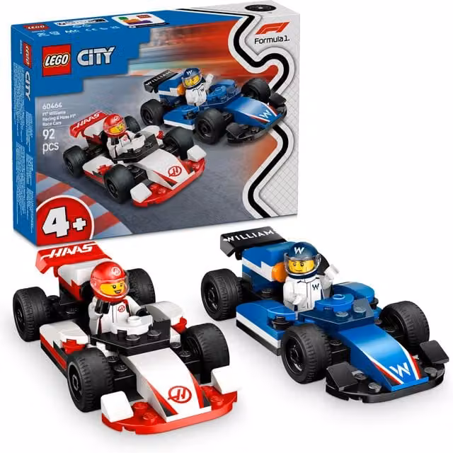 Lego City Monoposto Williams Racing e Haas F1 multicolore