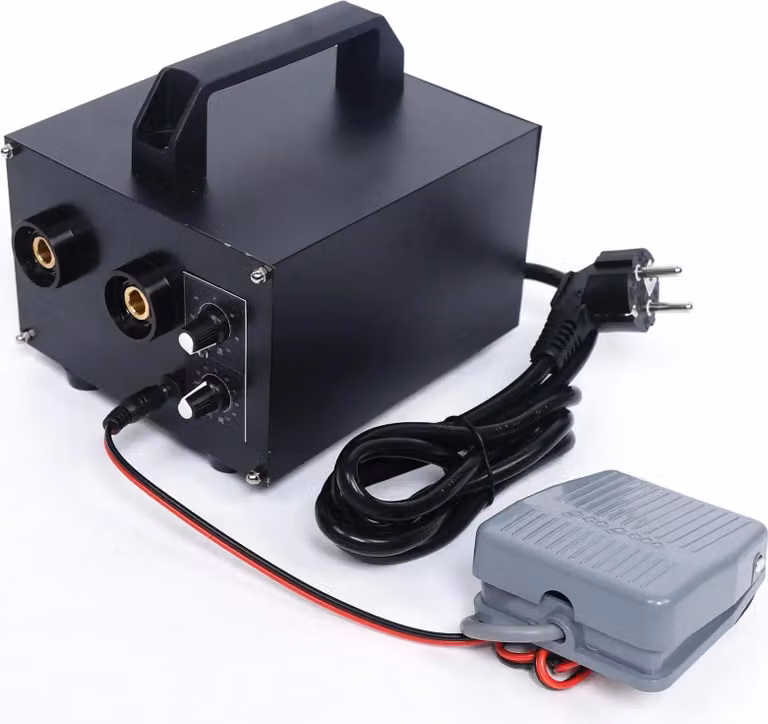 Saldatrice a punti a batteria - Saldatrice a punti - 220 V 6700 W - Professionale - Per l'alimentazione mobile di veicoli elettrici - Nero