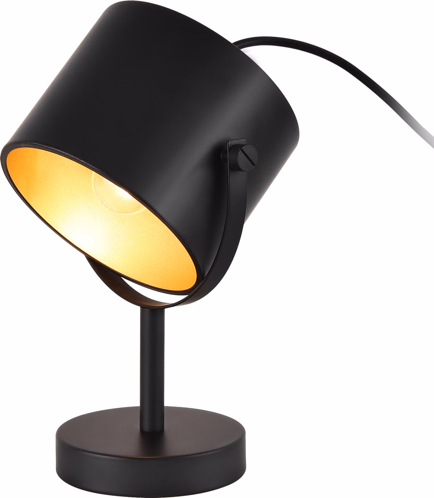 Lampada da tavolo Farstorp 1 x E27 lampada da tavolo lampada da comodino metallo nero