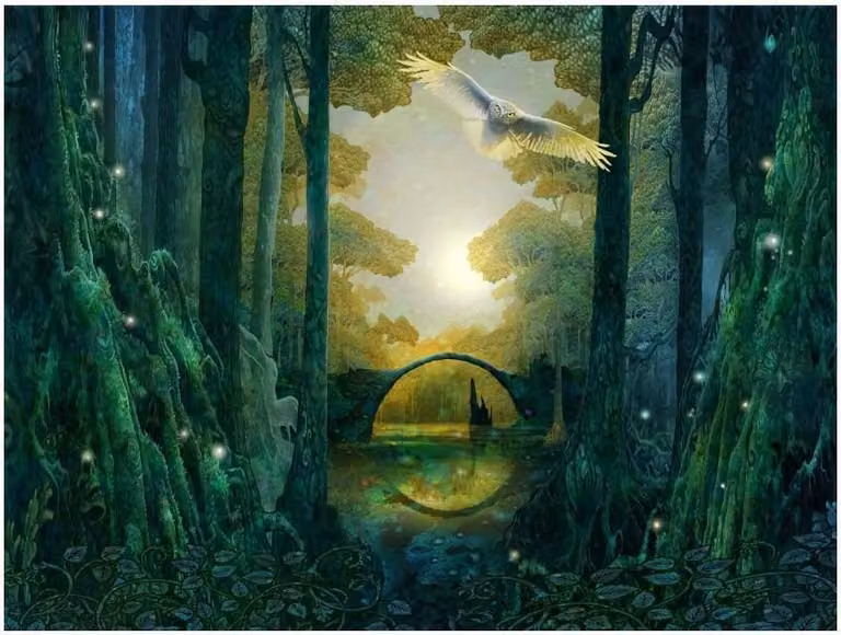 Calendario dell'Avvento Anderswald, 38x27 cm, carta, illustrazione di Holger Much
