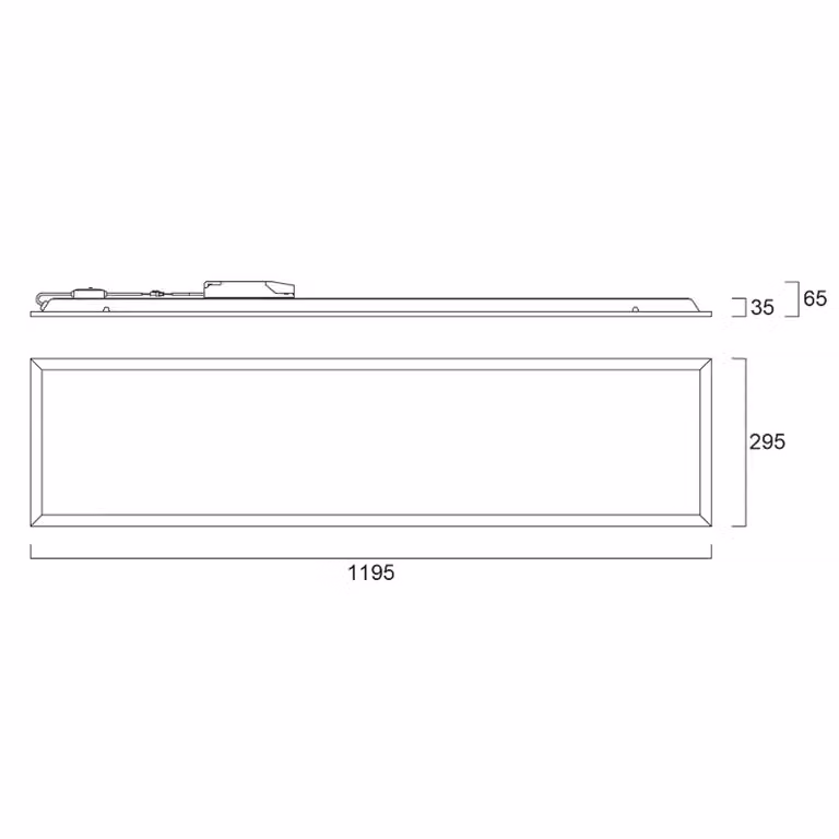 Sylvania Pannello da incasso a LED START, bianco, 120x30 cm, DALI, CCT 33 W UGR19 dimmerabile, Bianco / Opale, Studio / Ufficio, Metallo