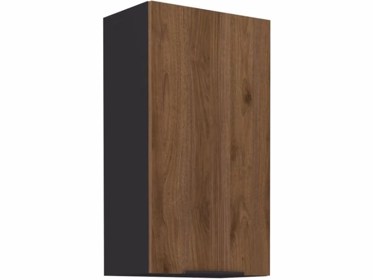 Pensile alto TOVA - larghezza 50 cm, noce okapi / nero