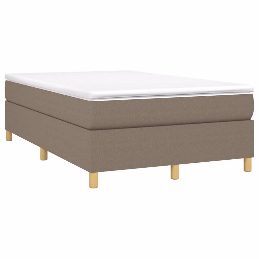 Maison Exclusive - Letto boxspring con materasso Taupe 120x190 cm Tessuto