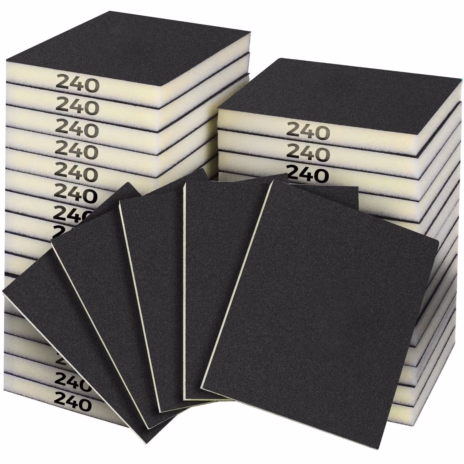 Solidchoice - 18 dischi abrasivi a grana 240 per legno, plastica e metallo