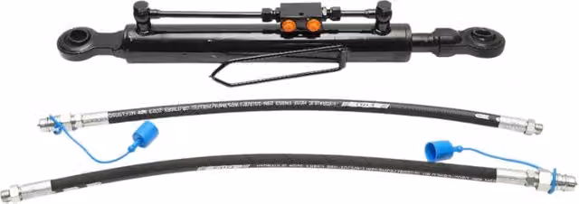 Terzo punto centrale idraulico regolabile Breckner Germany, categoria 2–2, colore nero, lunghezza chiusa 700 mm, corsa 350 mm, filettatura 3/8"