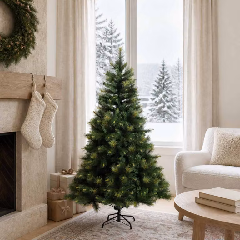 vidaXL Albero di Natale Artificiale con Rami Pieghevoli 120 cm