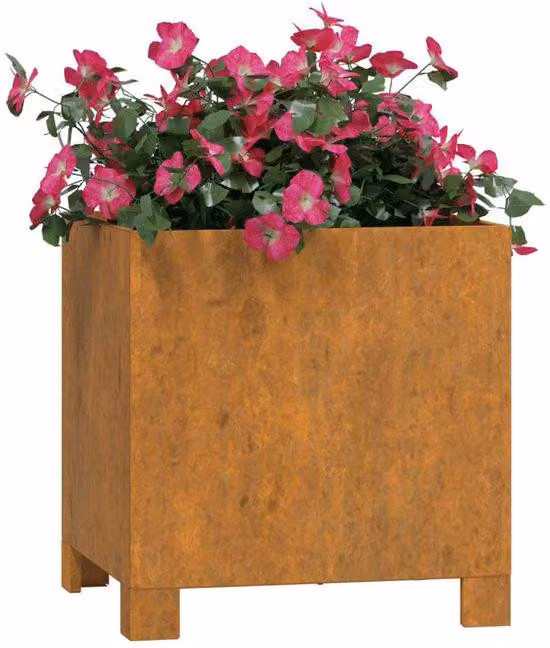 Vaso da giardino - Marrone ruggine - Acciaio Corten - 30x30x30 cm