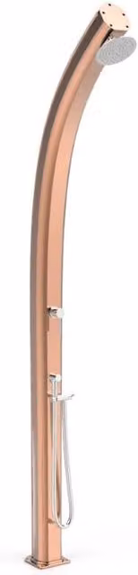 Doccia Tradizionale Jolly in Alluminio Arkema Design con Miscelatore Termostatico e Doccetta Mobile Colore Oro Rosa Cv-A545-Tl/1100